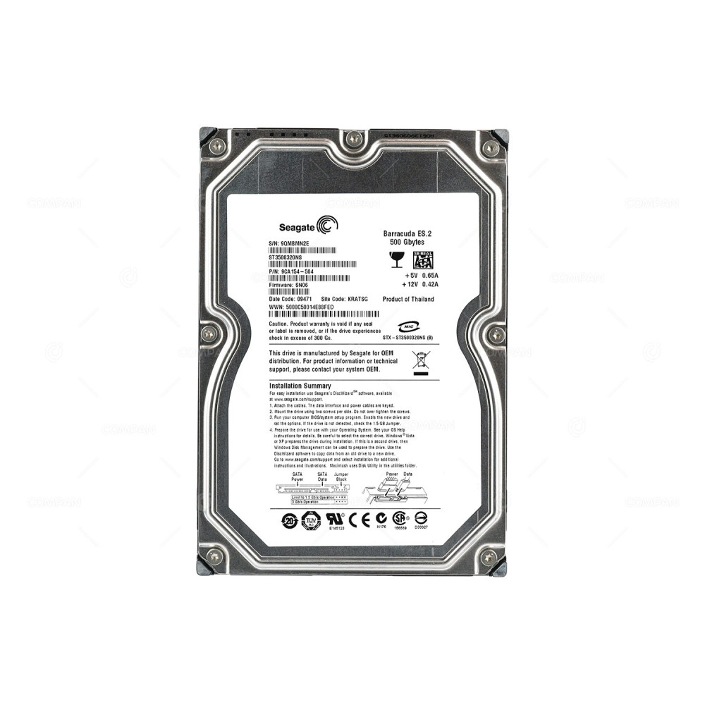 ST3500320NS SEGATE HDD 500GB 7.2K SATA 3G 3.5" LFF